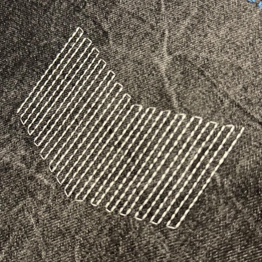 LEFLAH】 color stitch baggy (BLK) - LEFLAH ｜ OFFICIAL WEB SHOP