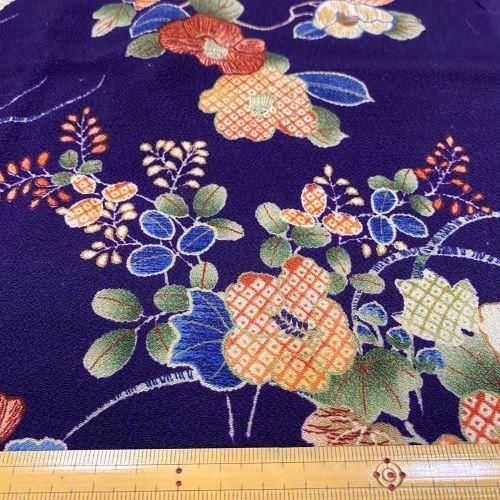 四季の花文様 | 正絹ちりめん - 紗々美〜古布・ちりめん・和ぎれ細工〜