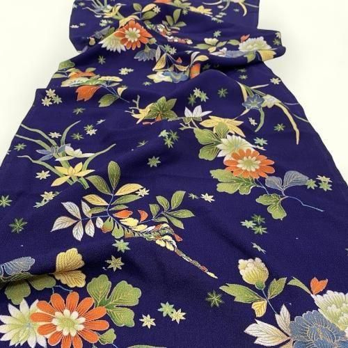 四季の花文様 | 正絹のちりめん - 紗々美〜古布・ちりめん・和ぎれ細工〜