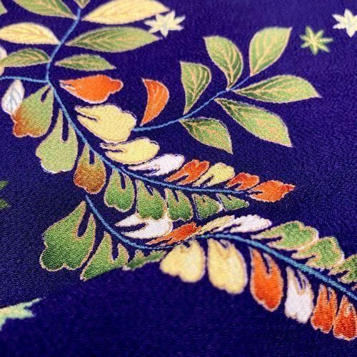 掛下 正絹 新古代ちりめん B 四季の花文様 | 正絹のちりめん - 紗々美〜古布・ちりめん・和ぎれ細工〜