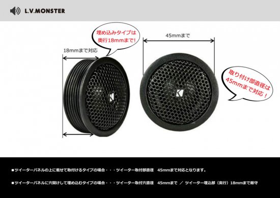 JB23/33/43] 音響パーツ｜L.V.MONSTER