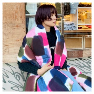 【SALE 30%OFF】SUKUHOME PUFFER SCARF COSMIC(HANDPRINTED)