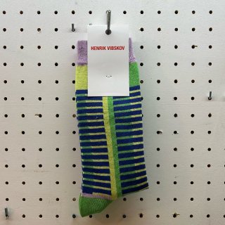 HENRIK VIBSKOV Skaterboi Socks Homme Green Pink Blue