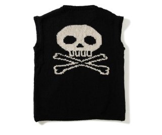 MacMahon Knitting Mills Crew Neck Vest Skull