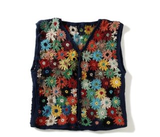 MacMahon Knitting Mills Chain Flower Vest