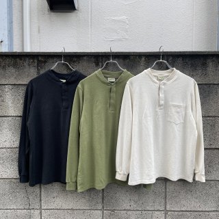 PHATEE HEMP POCKET HENLEY L/S TEE