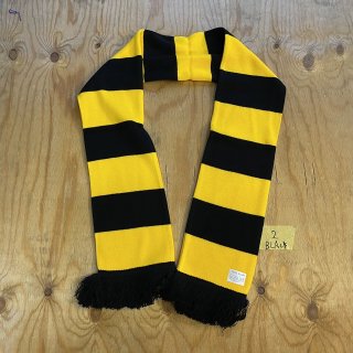 BORDER /Black and Yellow Bar Acrylic Football Scarf 2