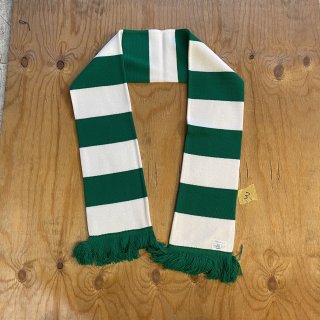 BORDER /Green and White Bar Acrylic Football Scarf 3