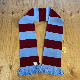 BORDER /Maroon and Sky Blue Bar Acrylic Football Scarf 5