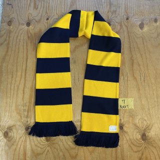 BORDER /Navy and Yellow Bar Acrylic Football Scarf 7