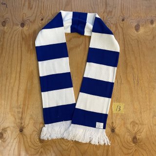 BORDER /Royal and White Bar Acrylic Football Scarf 13