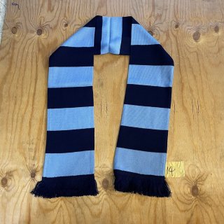 BORDER /Sky Blue and Navy Bar Acrylic Football Scarf 14