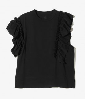 RhodolirionSwallow Asymmetric Frill Sleeve Top