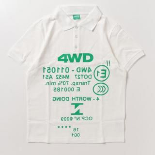50%OFFۡ4WDDOING WINDOW LOGO COTTON POLO