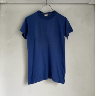 70s RUSSEL SOLID TEE BLUE UC-0106
