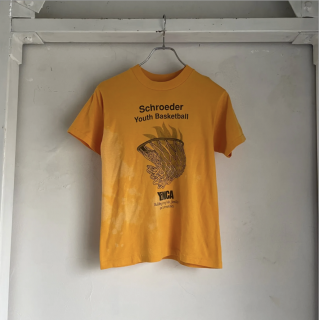90s KIDS TEE YELLOW T-SHIRT YMCA UC-0388