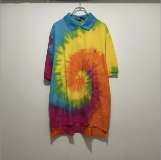 90s POLO RALPH LAUREN POLO SHIRTS TIE DYE  UC-2209-023