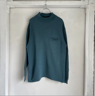 90s GRAMOCCI MOCKNECK L/S BORDER CUTSEW UC-AI0715-003
