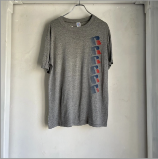90s RUSSELL BIG LOGO TEE GRAY UC-0143