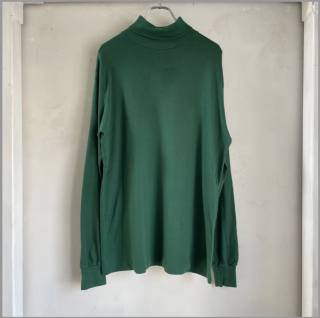 90s LL BEAN HI NECK L/S TEE GREEN USA製 UT-2303-056