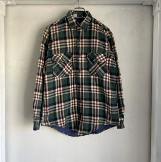 90s LLBEAN QUILTING NEL SHIRTS USA UT-2301-048