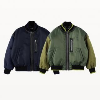 PHINGERINTRIM LEATHER BOMBER JACKET