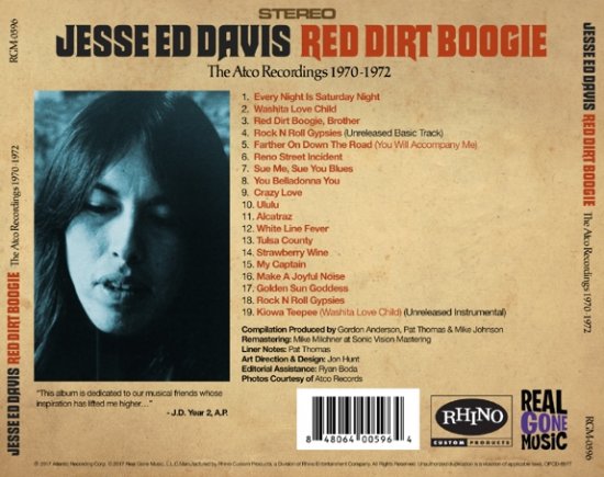 Jesse Ed Davis / Red Dirt Boogie - The Atco Recordings 1970-72