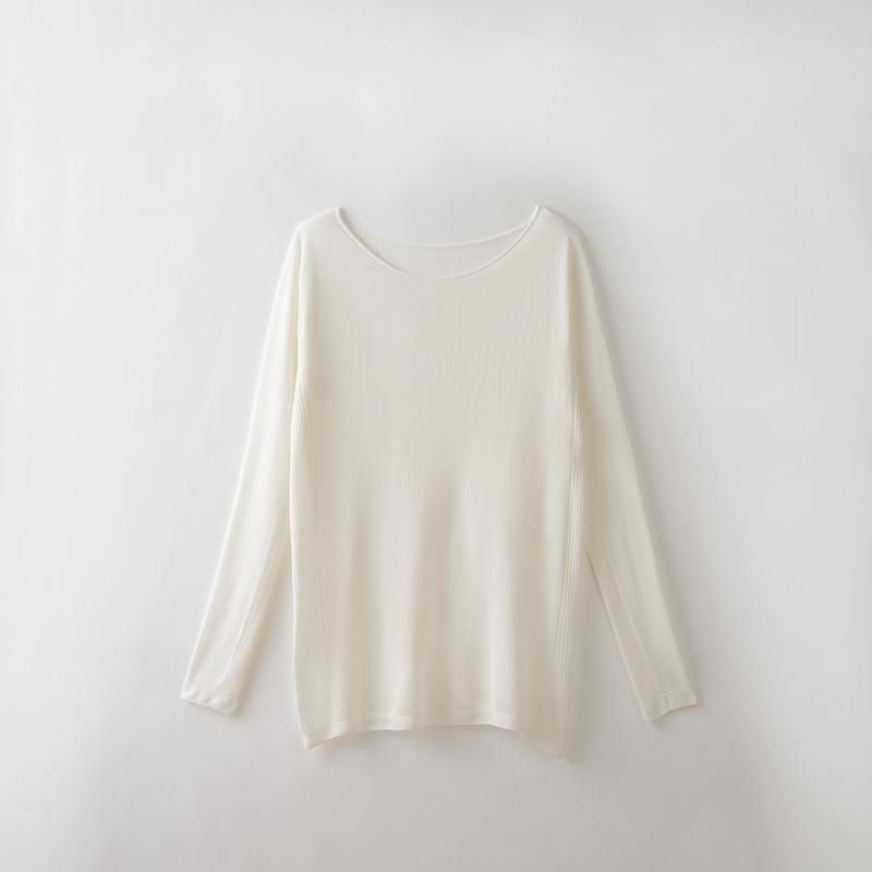 新品！ハンロ インナー 長袖 Suteteko 綿100% インナー レディース 長袖 ガーゼ 8分袖 シャツ