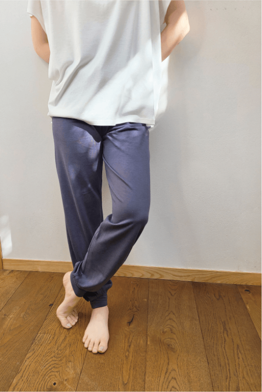 TAKEFU 竹布 リラックスパンツ スモーキーネイビー リラックスパンツ - TAKEFU Official Online Shop